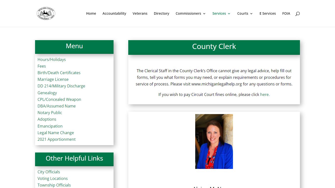 Clerk | Wexford County Michigan